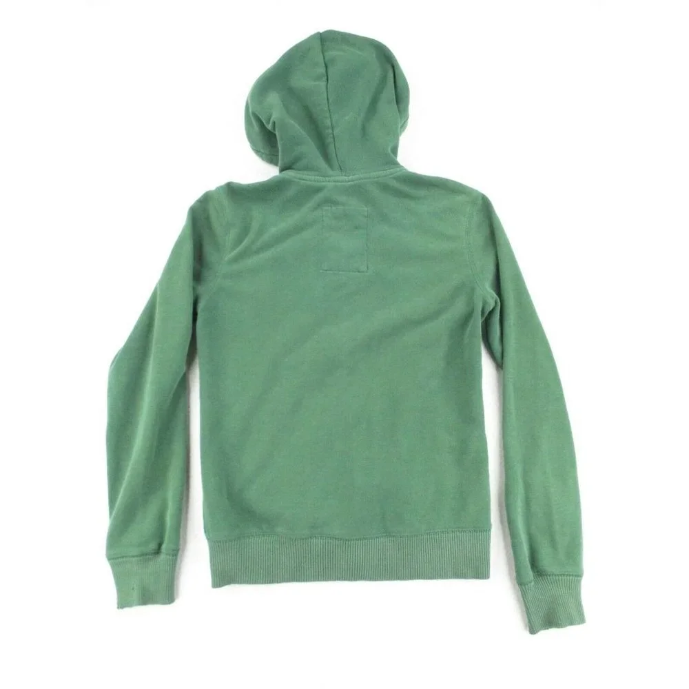 Aeropostale Sweater Hoodie Women's Medium Green Full Zip Long Sleeve - Picture 6 of 8